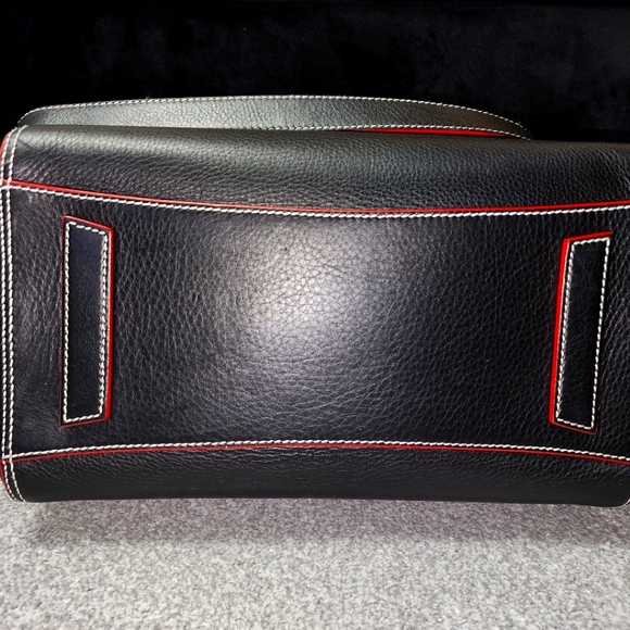 GIVENCHY Calfskin Bi-Color Topstitch Medium Antigona Black Red - Picture 7 of 9